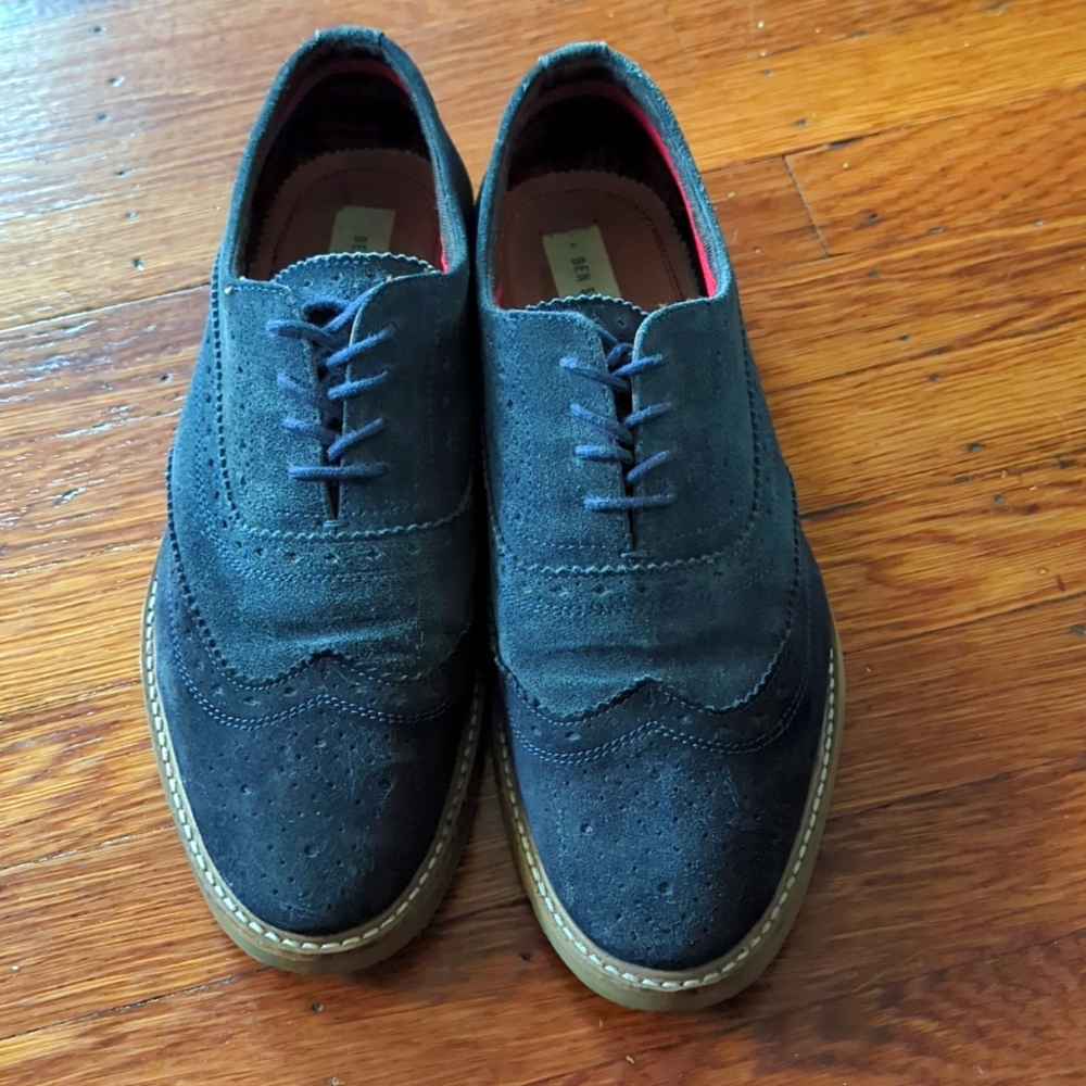 Ben Sherman Men's Oxford Shoes in Navy Blue Size 9.5